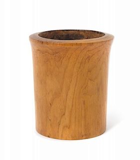 A Bamboo Brush Pot
