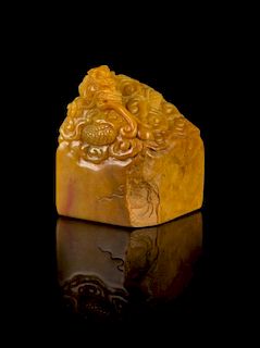 A Carved Tianhuang Stone Seal