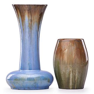 FULPER Two vases, one Prang
