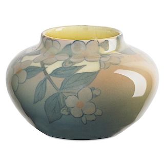 K. SHIRAYAMADANI; ROOKWOOD Jewel Porcelain vase