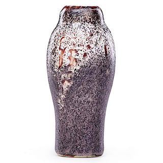 ERNEST CHAPLET Fine oxblood vase