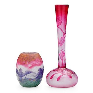 MULLER FRERES Two vases