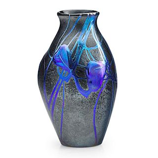 TIFFANY STUDIOS Rare glass vase