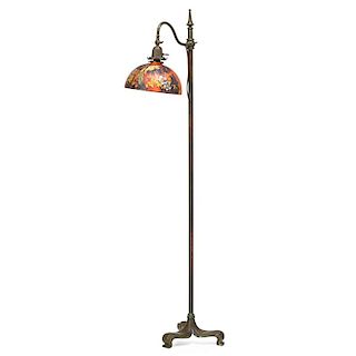 HANDEL Floor lamp, pheasant shade