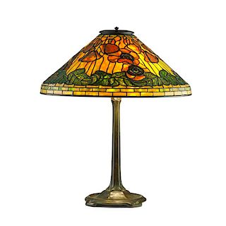 TIFFANY STUDIOS Fine Poppy table lamp