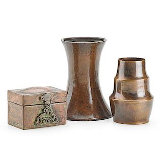 DIRK VAN ERP; HARRY DIXON Two vases, one box