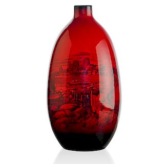ROYAL DOULTON Large flambé vase