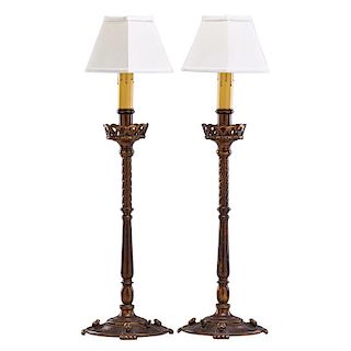 OSCAR BACH Pair of lamps