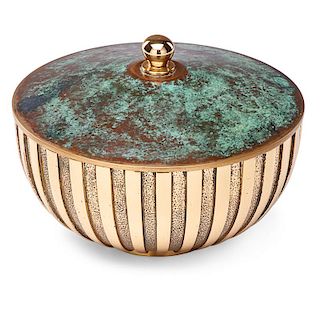 TINOS Lidded bronze vessel