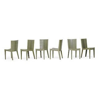 KARL SPRINGER Set of six side chairs
