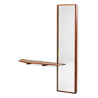 PHIL POWELL Mirror and console shelf