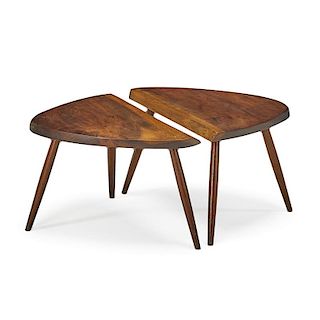 GEORGE NAKASHIMA Pair of Wepman side tables