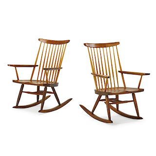 GEORGE NAKASHIMA Pair of rocking chairs