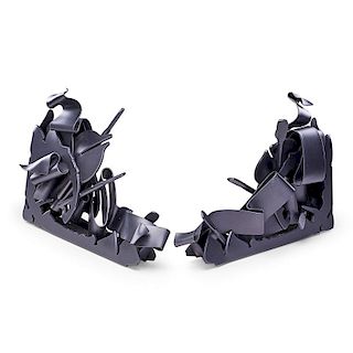 ALBERT PALEY Pair of massive bookends