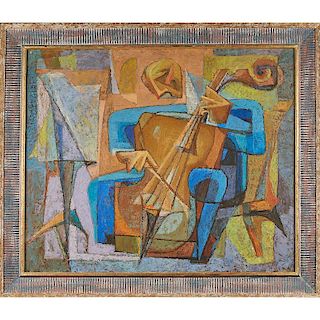 FREDERIC WEINBERG Untitled painting (Bassist)