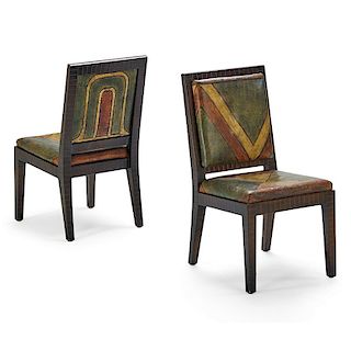 KARL SPRINGER Pair of chairs