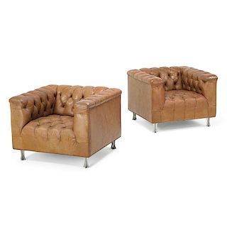 JOHN VESEY Pair of lounge chairs