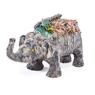 DAVID GILHOOLY Elephant modelscape sculpture