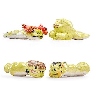 DAVID GILHOOLY Four frog pipes