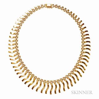 18kt Gold Fringe Necklace