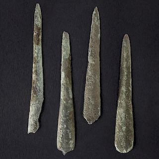Copper Spear Points, From the Collection of Roger "Buzzy" Mussatti, Michigan