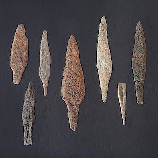 Copper Projectile Points, From the Collection of Roger "Buzzy" Mussatti, Michigan