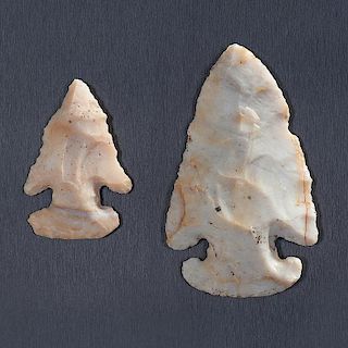 Flint Ridge E-Notch Points, From the Collection of Jan Sorgenfrei, Ohio