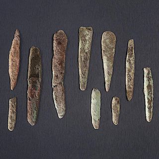 Copper Flint Knapping Tools, From the Collection of Roger "Buzzy" Mussatti, Michigan