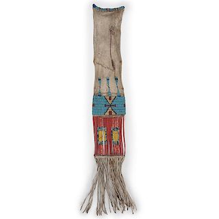 Sioux Beaded and Quilled Tobacco Bag