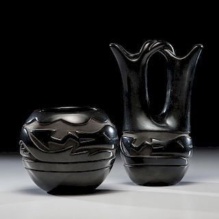 Pablita Chavarria (Santa Clara, 1914-1979) Blackware Pottery