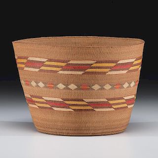 Tlingit Polychome Basket, From the Howard Collection