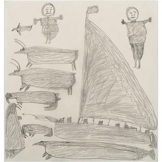 Parr (Inuit, 1893-1969) Graphite on Paper