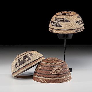 Northern California Basketry Hats, Property of a Midwest Collector