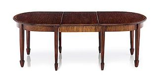 A George III Style Extension Dining Table, Height 2 1/2 x width 7 x depth 3 1/8 inches.