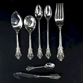 Collection of Seven (7) Wallace "Grand Baroque" Sterling Silver Tableware.