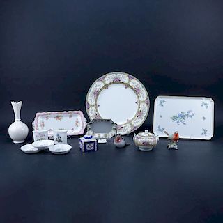 14 Piece Lot Vintage Porcelain Table Top Articles.