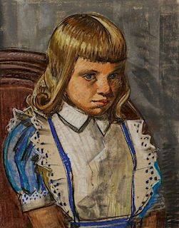A GROUP OF FOUR PASTEL PORTRAITS (CIRCA 1940)