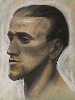 A GERMAN EXPRESSIONIST PORTRAIT, DATED 1932
