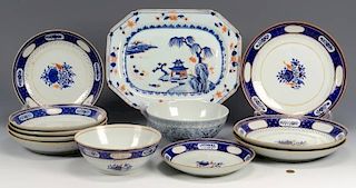 12 Porcelain Asian Export Items