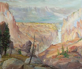 Grand Canyon of the Yellowstone by Carl Oscar Borg