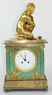 French Empire C. Crosiner Mantel Clock