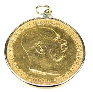 1915 Austria gold Franz Joseph Coin