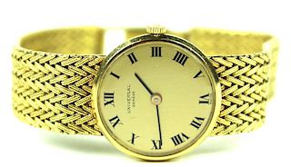 Ladies Universal Geneve 18 Karat Yellow Gold Watch