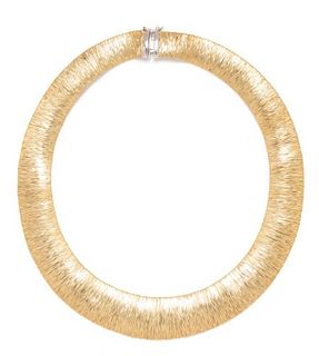A 14 Karat Yellow Gold Collar Necklace, 43.60 dwts.