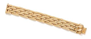 A 14 Karat Yellow Gold Bracelet, 31.80 dwts.