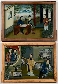 Pr. Chinese Reverse Paintings on Glass