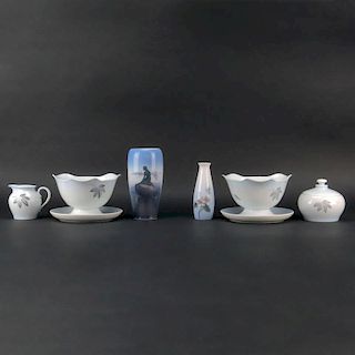 Grouping of Six (6) Bing & Grondahl and Royal Copenhagen Porcelain Tabletop Items.