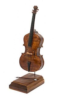 A Bass Viol, Height of violin 6 1/4 inches.