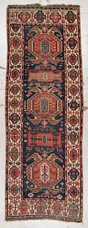 Antique Kazak Rug: 3'8'' x 9'10'' (112 x 300 cm)