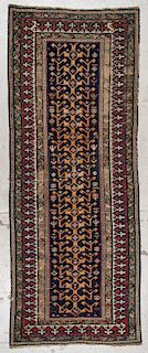 Antique Shirvan Rug: 3'7'' x 9'1'' (109 x 277 cm)